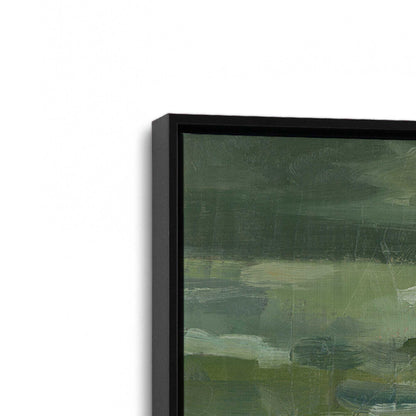 [Color:Satin Black], Picture of art in a Satin Black frame at an angle
