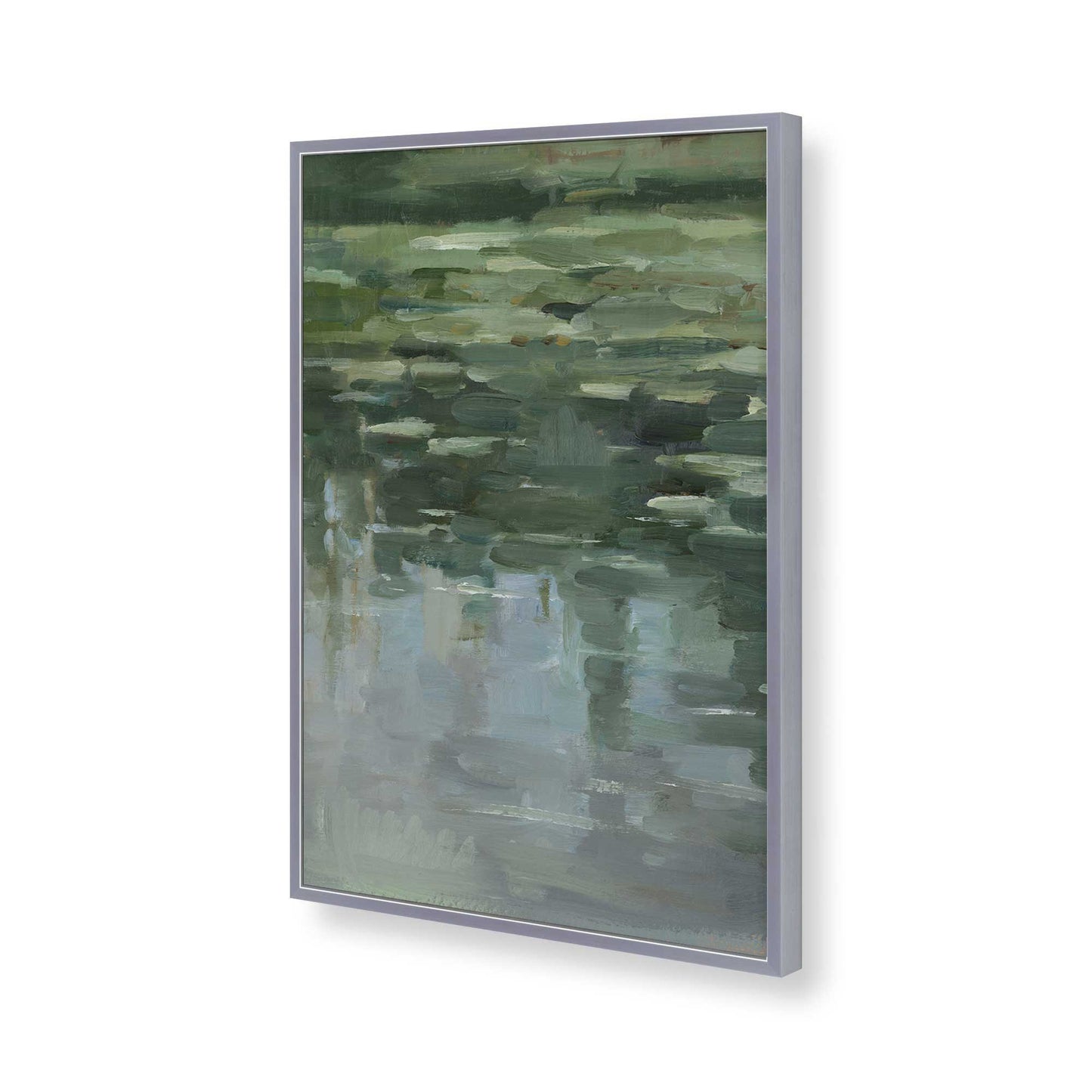[Color:Polished Chrome], Picture of art in a Polished Chrome frame of the corner