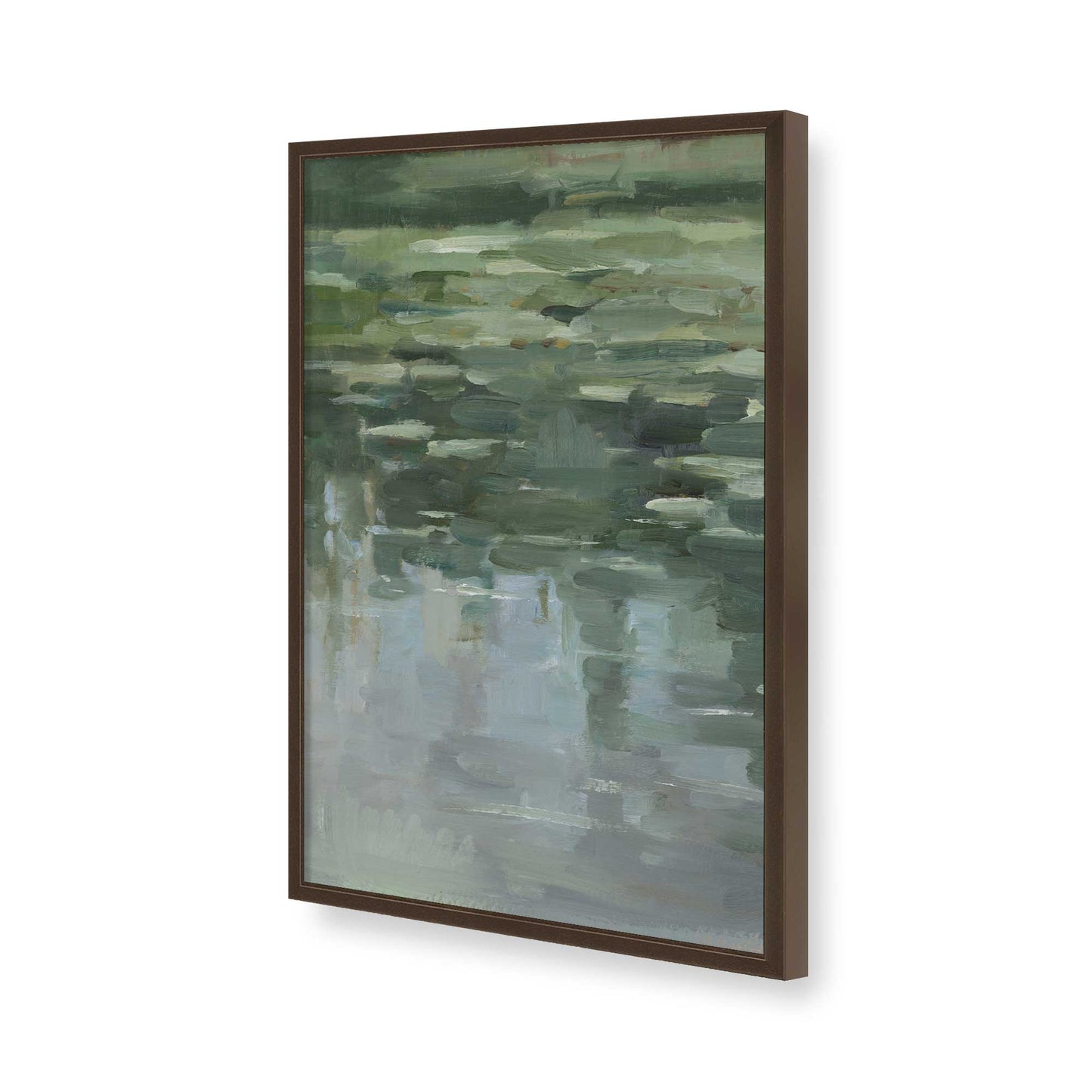 [Color:Brown], Picture of art in a Brown frame of the corner