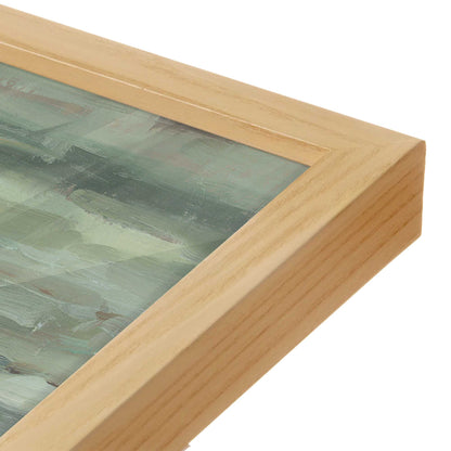 [Color:American Maple], Picture of art in a American Maple frame at an angle