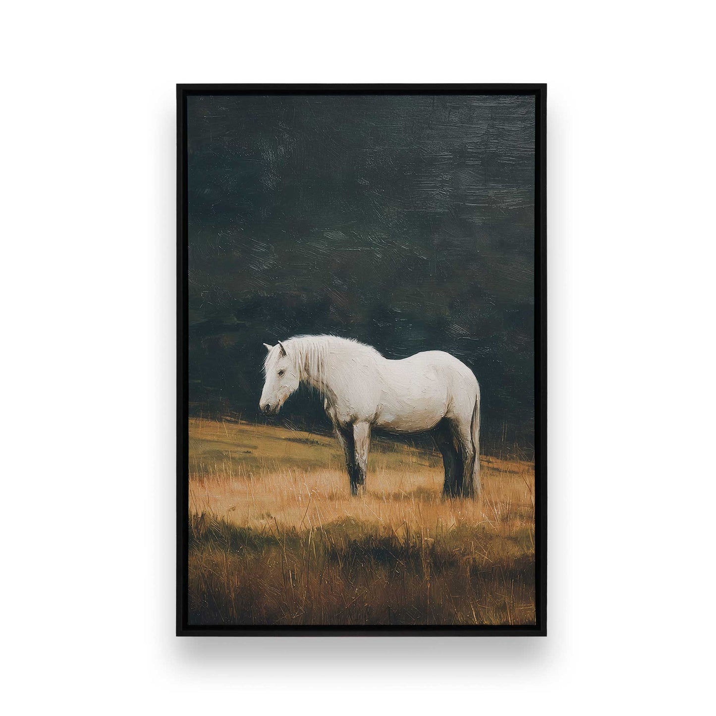 [Color:Satin Black], Picture of art in a Satin Black frame