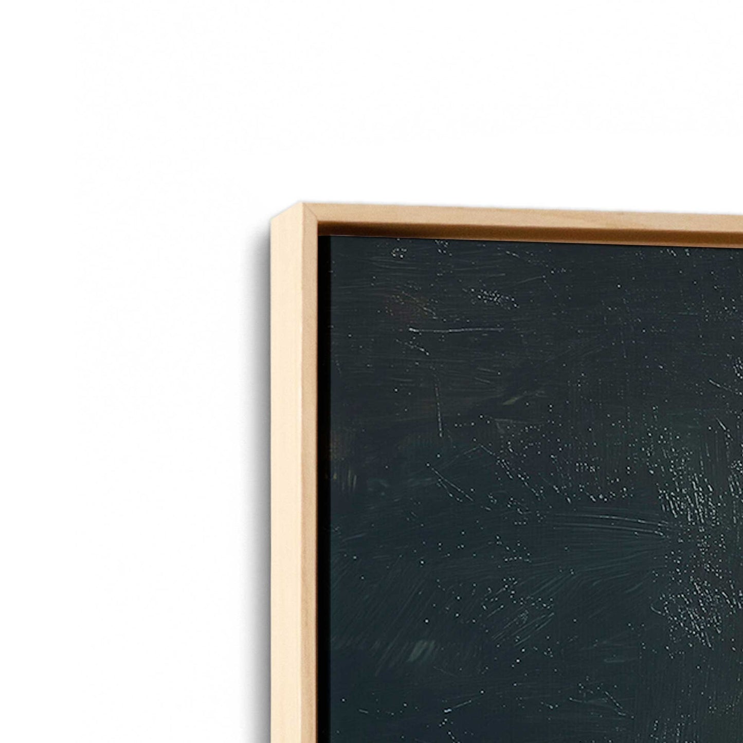 [Color:American Maple], Picture of art in a American Maple frame at an angle
