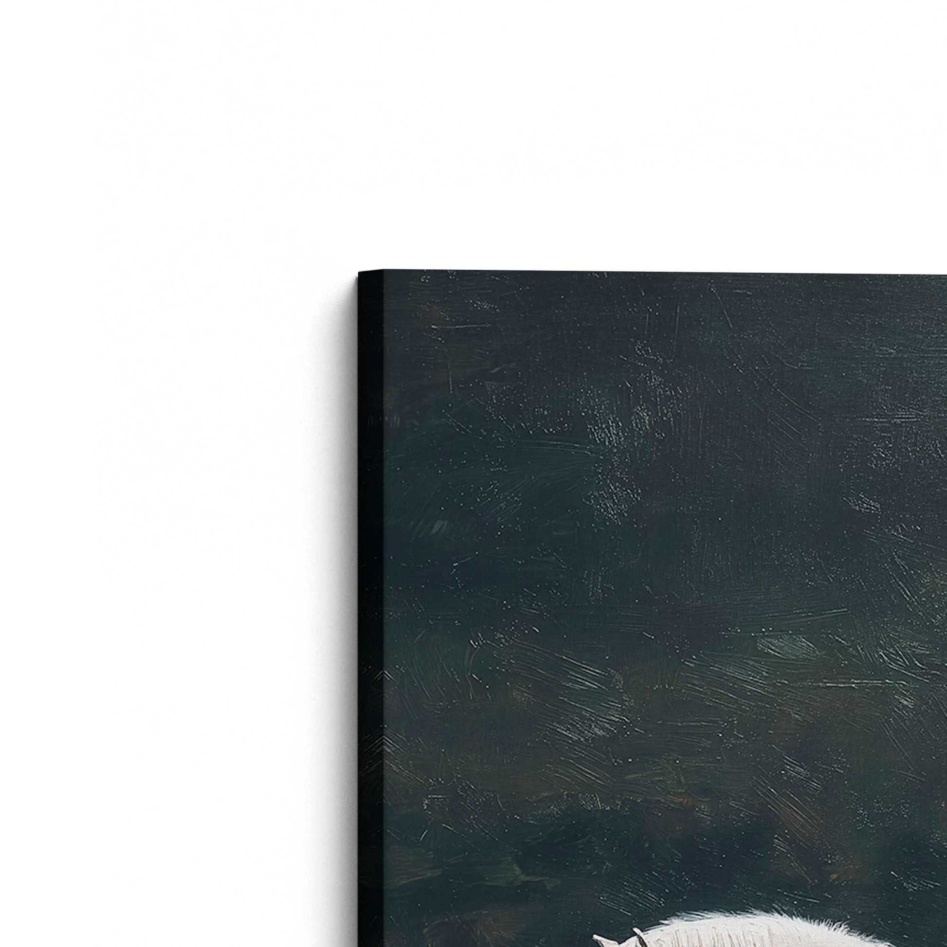 [Color:Stretched Canvas], Picture of the corner of the art