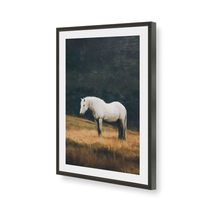 [Color:Satin Black], Picture of art in a Satin Black frame of the corner