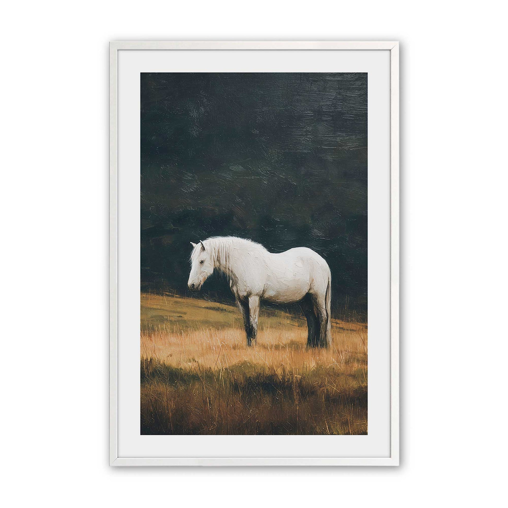 [Color:Opaque White], Picture of art in a Opaque White frame