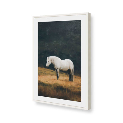 [Color:Opaque White], Picture of art in a Opaque White frame of the corner