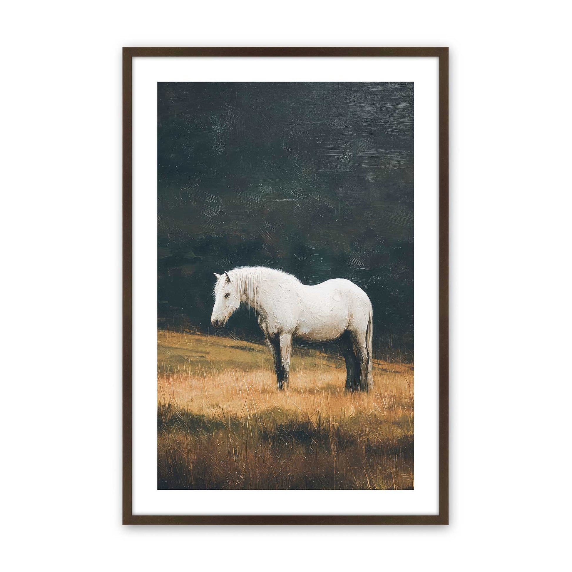 [Color:Brown], Picture of art in a Brown frame