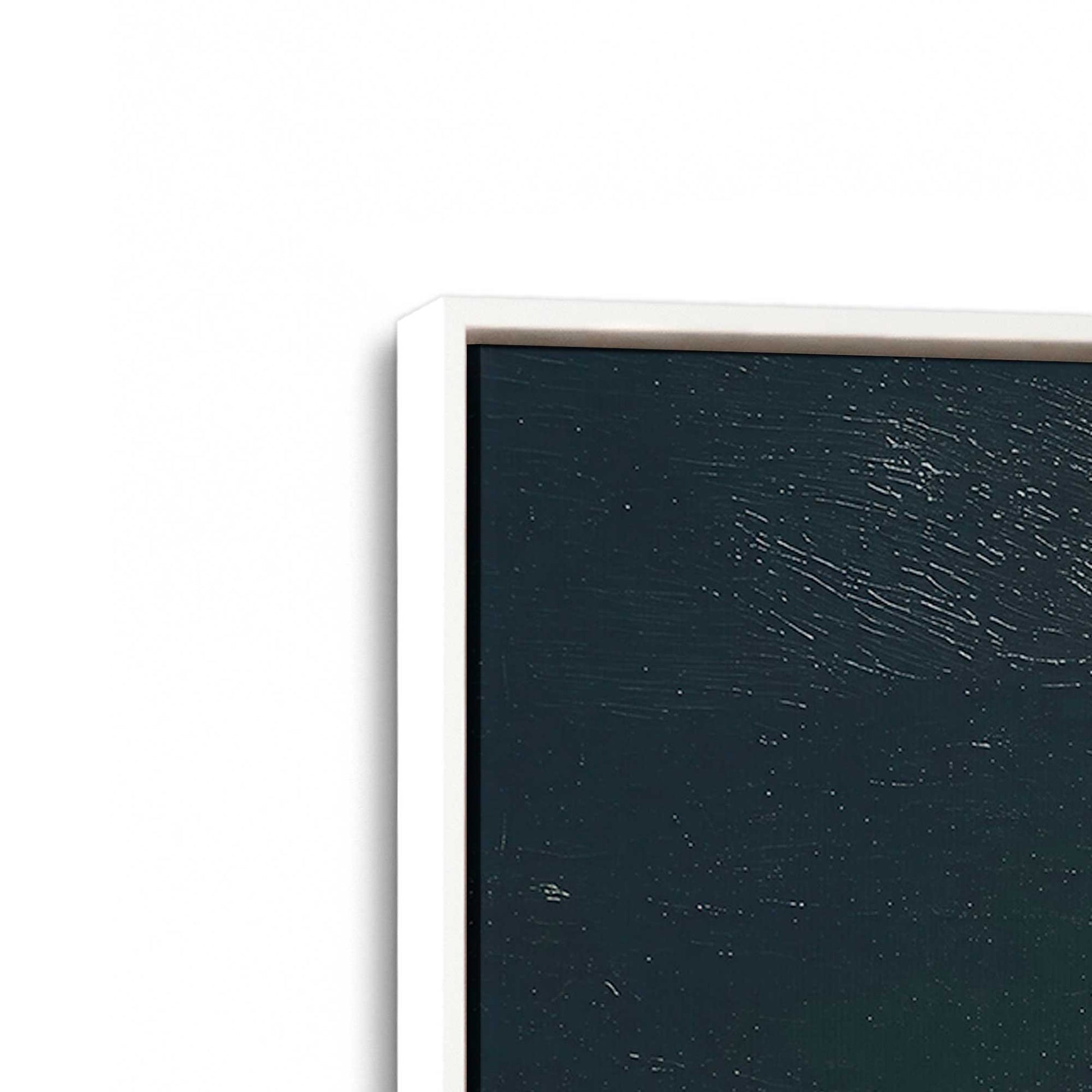[Color:Opaque White], Picture of art in a White frame at an angle