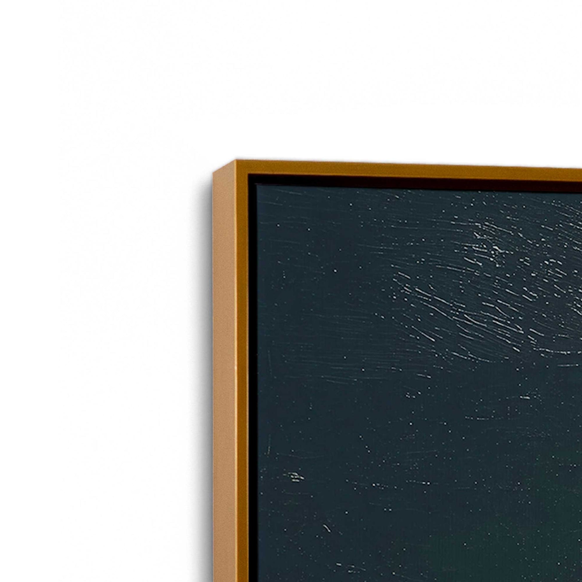 [Color:Polished Gold], Picture of art in a Polished Gold frame at an angle