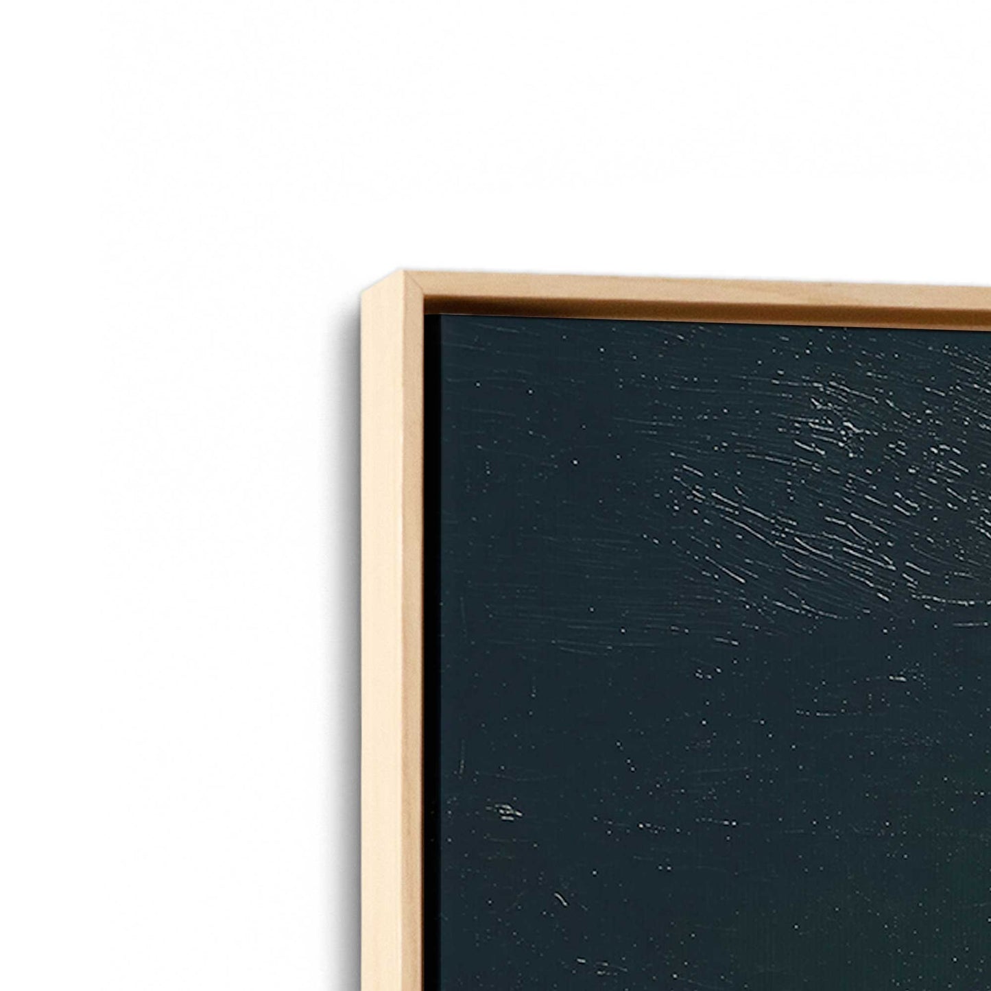 [Color:American Maple], Picture of art in a American Maple frame at an angle