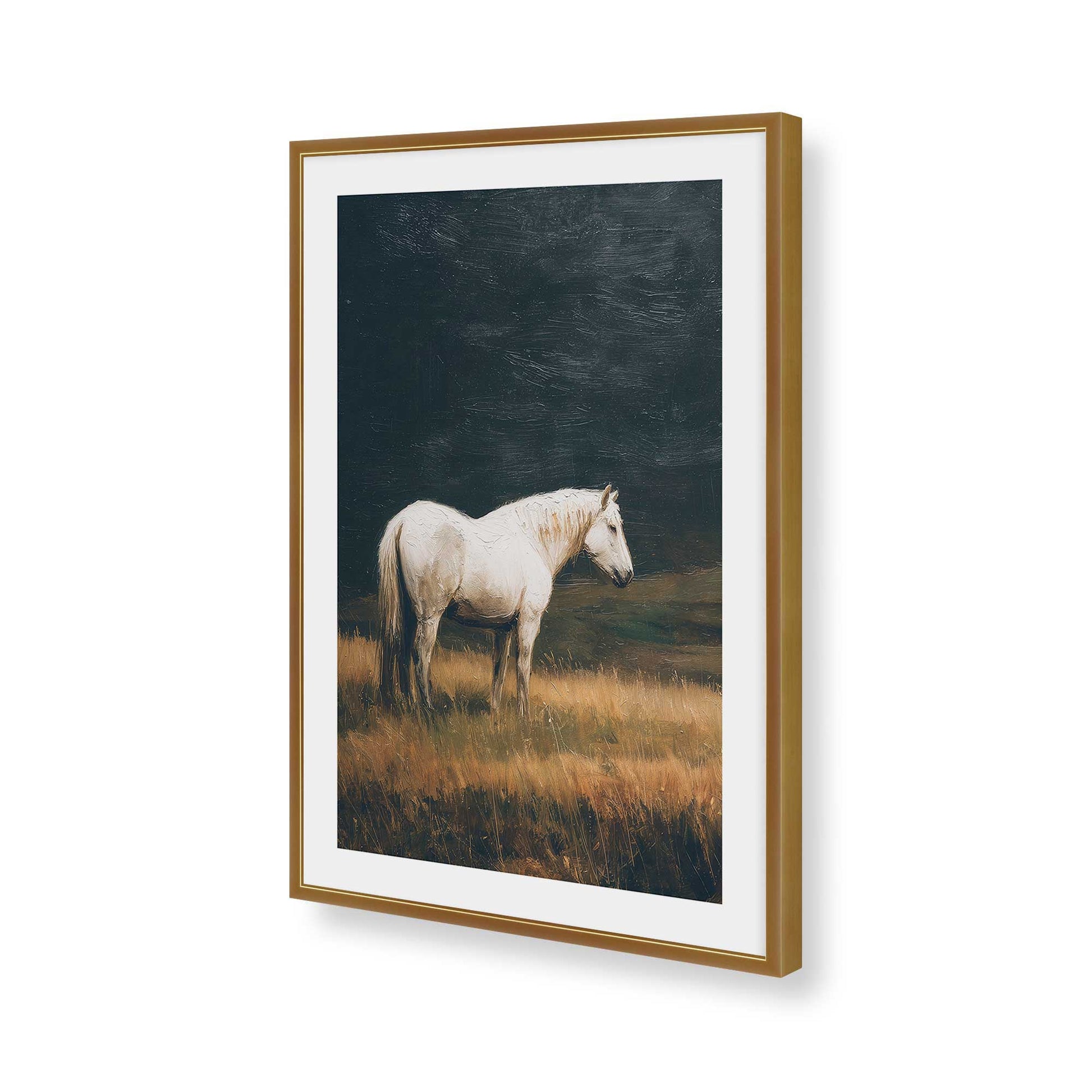 [Color:Polished Gold], Picture of art in a Polished Gold frame of the corner
