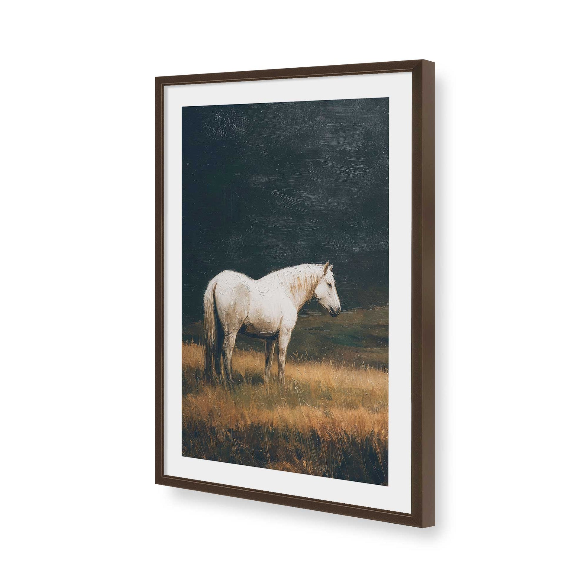 [Color:Belvinder Brown], Picture of art in a Belvinder Brown frame of the corner