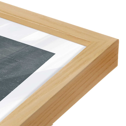 [Color:American Maple], Picture of art in a American Maple frame at an angle