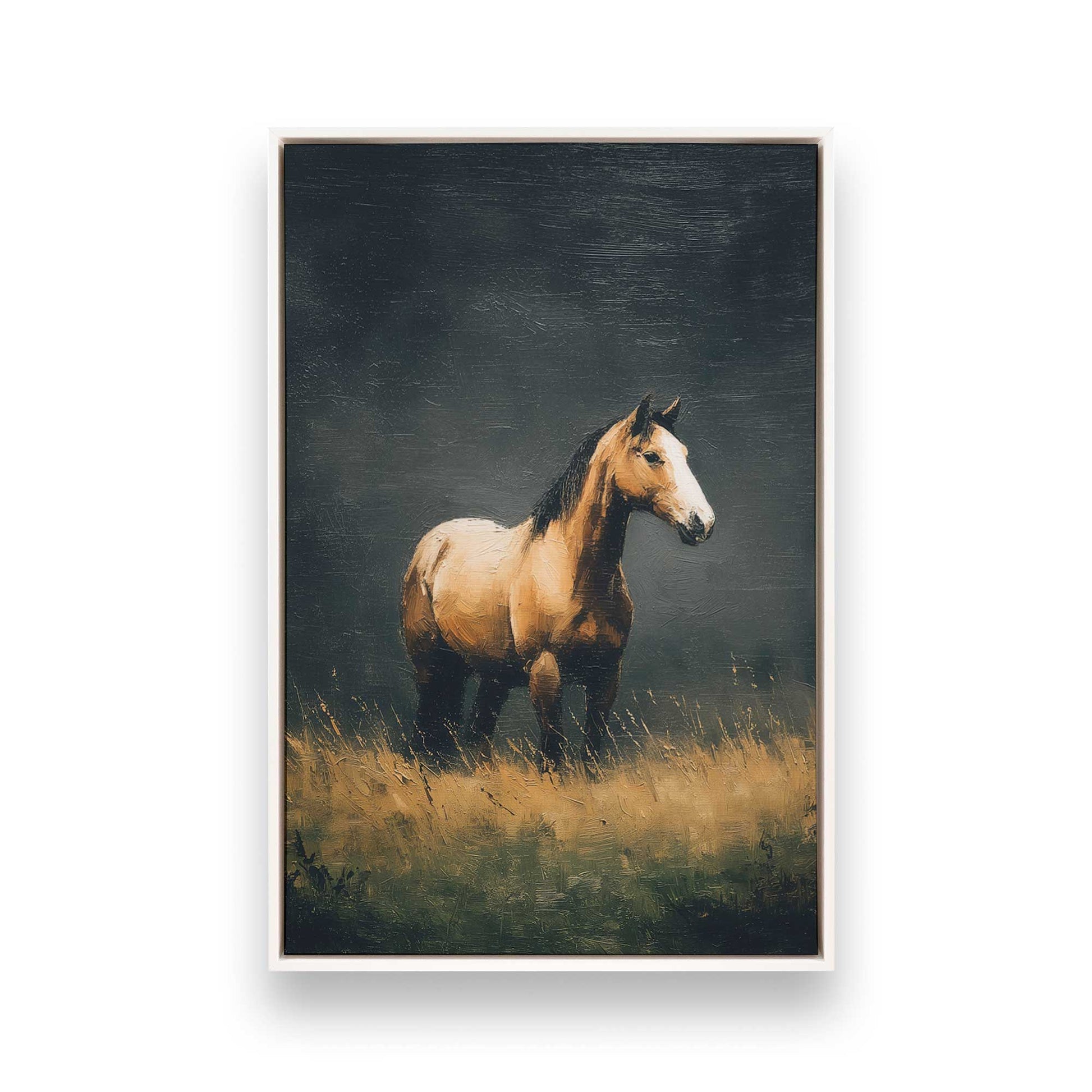 [Color:Opaque White], Picture of art in a White frame