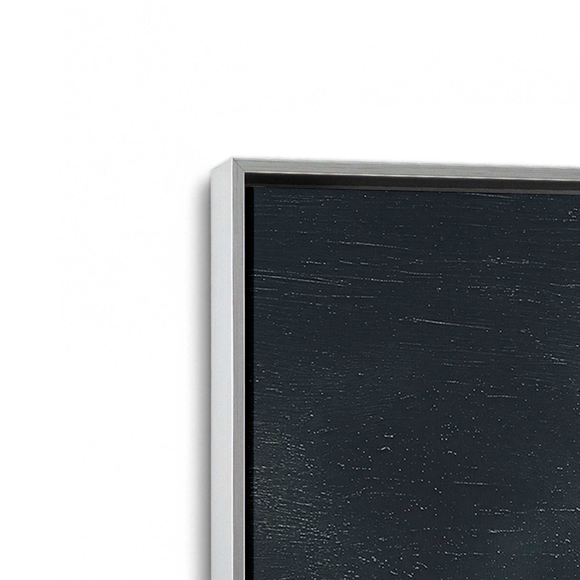 [Color:Polished Chrome], Picture of art in a Polished Chrome frame at an angle