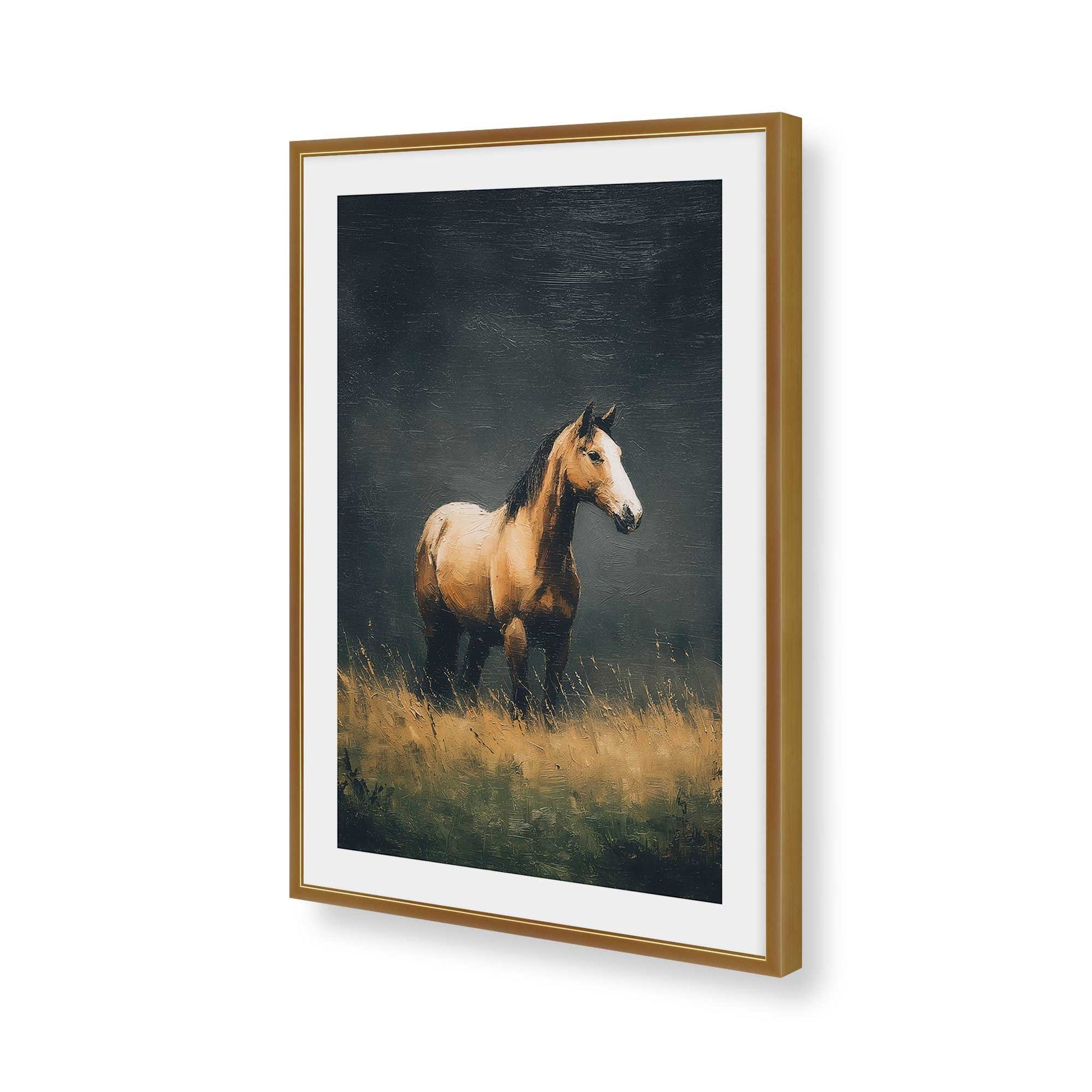 [Color:Polished Gold], Picture of art in a Polished Gold frame of the corner