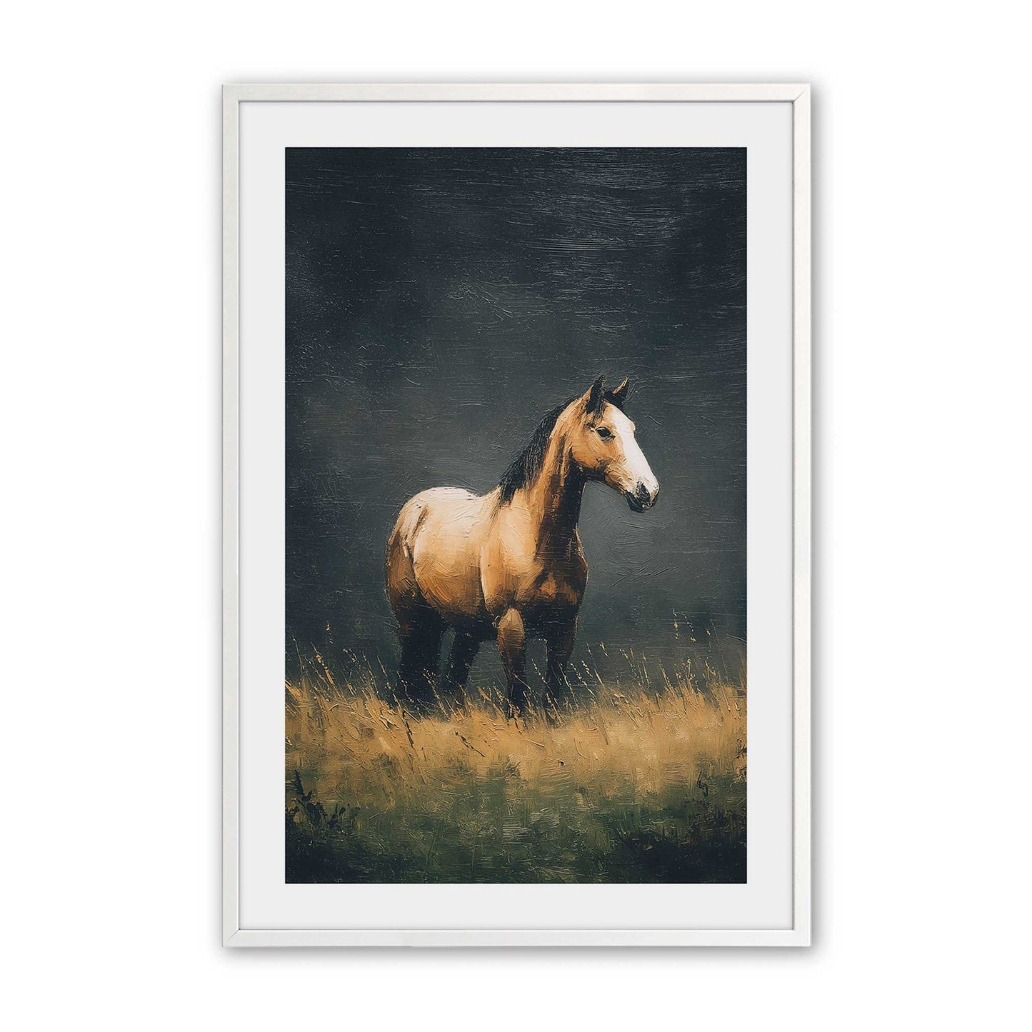 [Color:Opaque White], Picture of art in a Opaque White frame