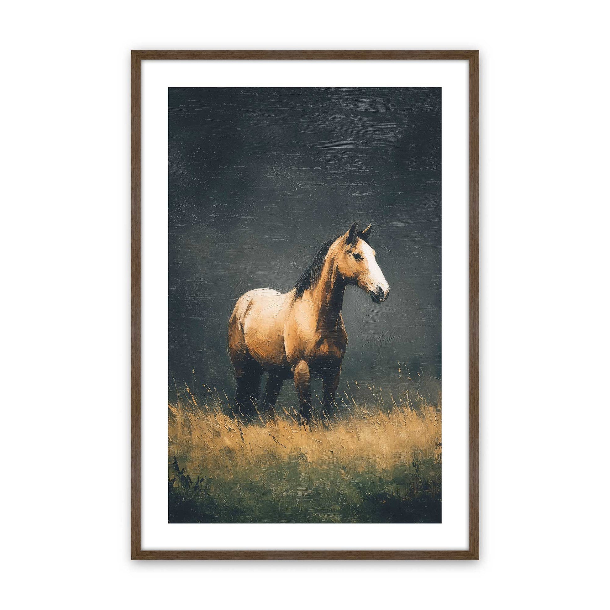 [Color:Walnut], Picture of art in a Walnut frame