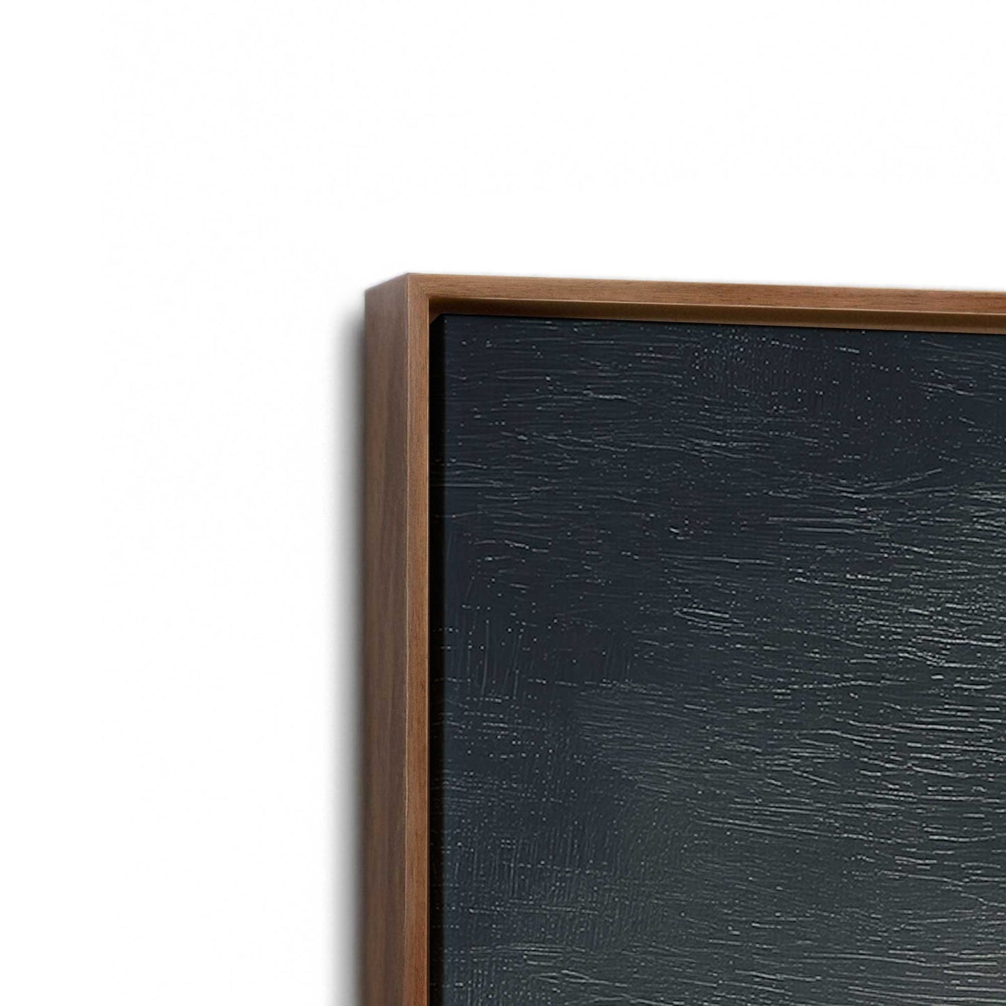 [Color:Walnut], Picture of art in a Walnut frame at an angle