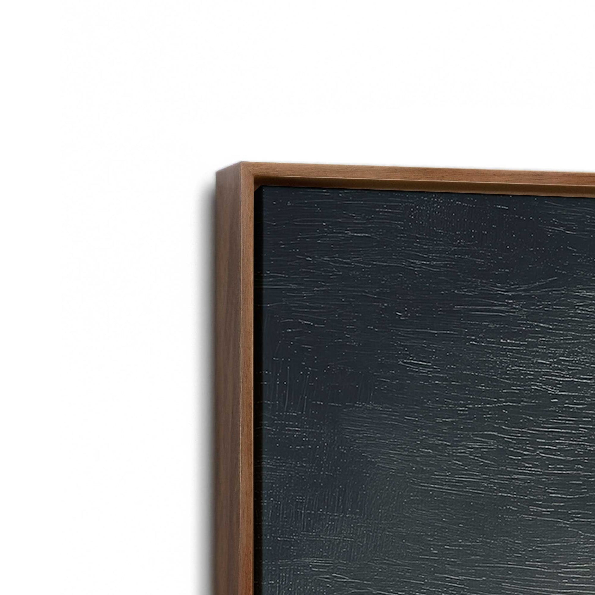 [Color:Walnut], Picture of art in a Walnut frame at an angle
