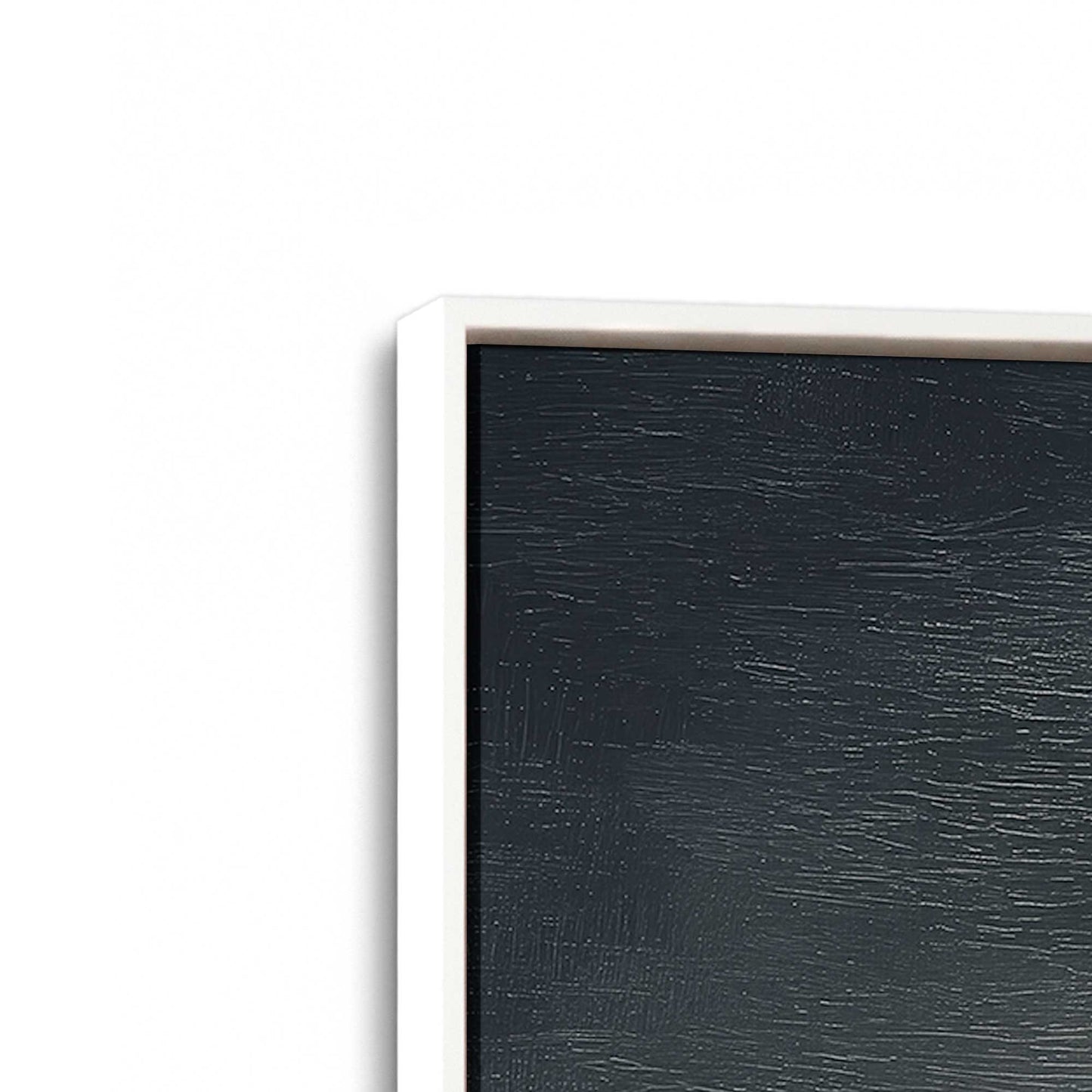 [Color:Opaque White], Picture of art in a White frame at an angle