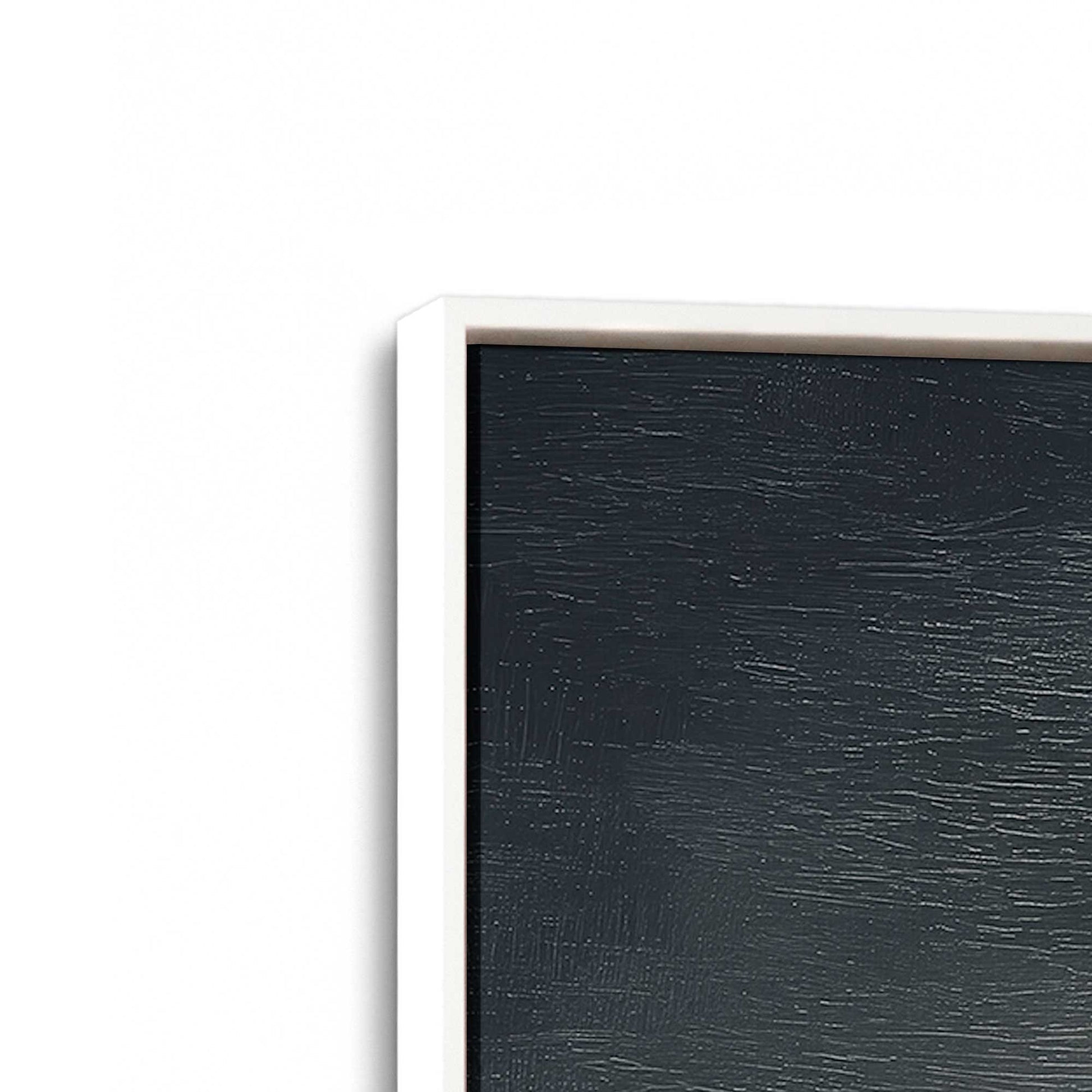 [Color:Opaque White], Picture of art in a White frame at an angle