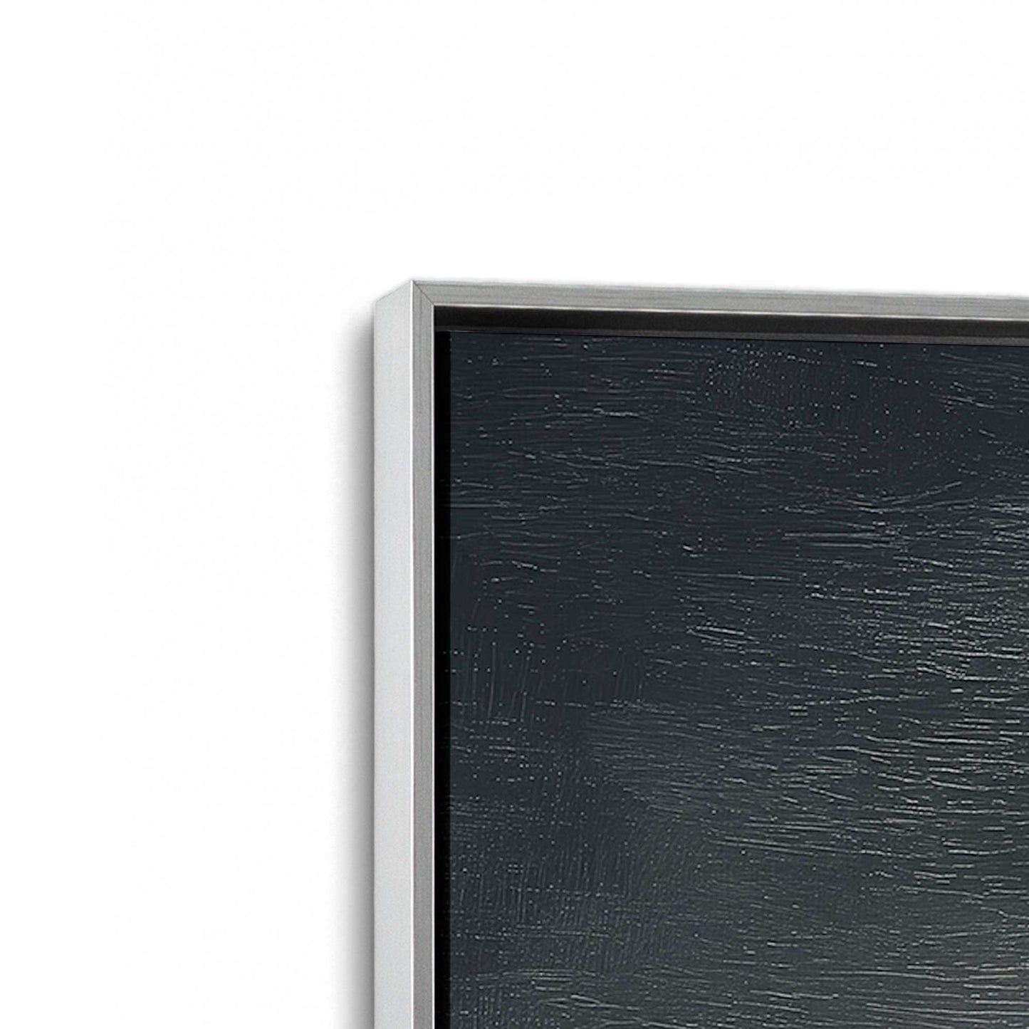 [Color:Polished Chrome], Picture of art in a Polished Chrome frame at an angle