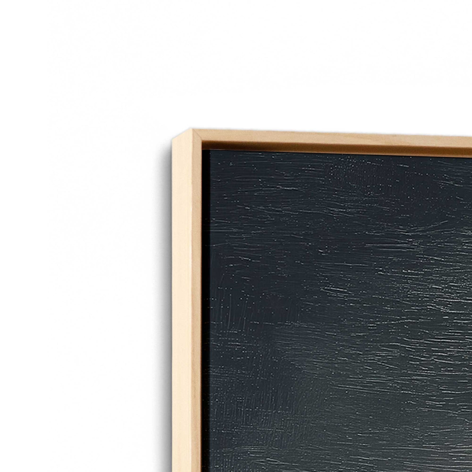 [Color:American Maple], Picture of art in a American Maple frame at an angle