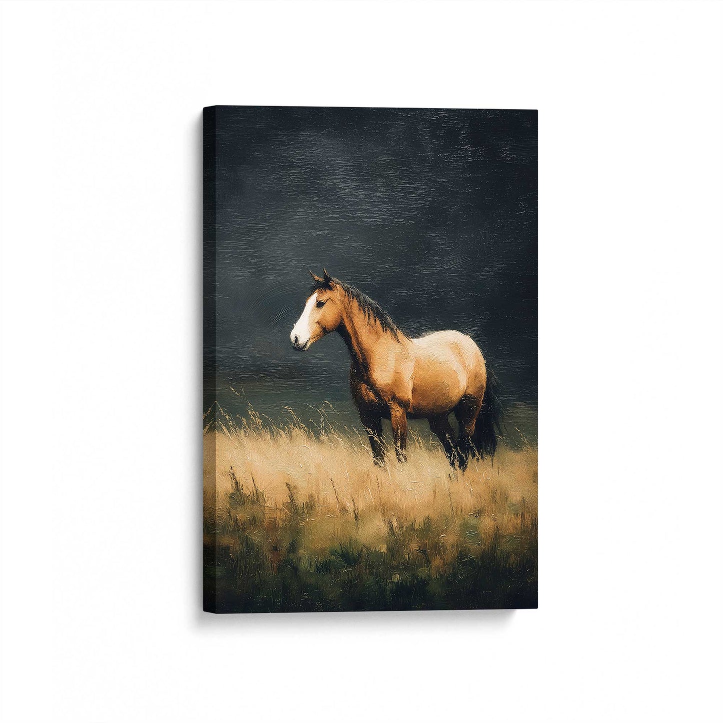 [Color:Stretched Canvas], Picture of art at an angle