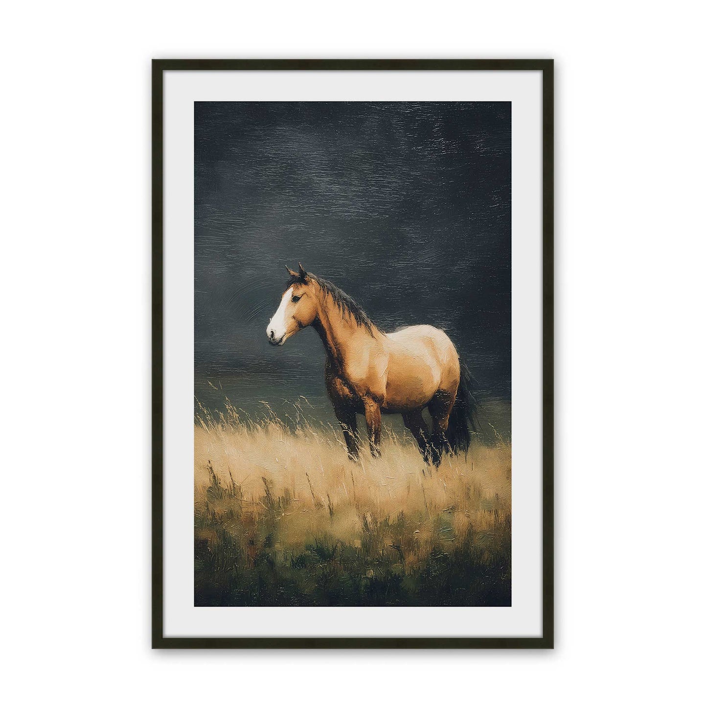 [Color:Satin Black], Picture of art in a Satin Black frame