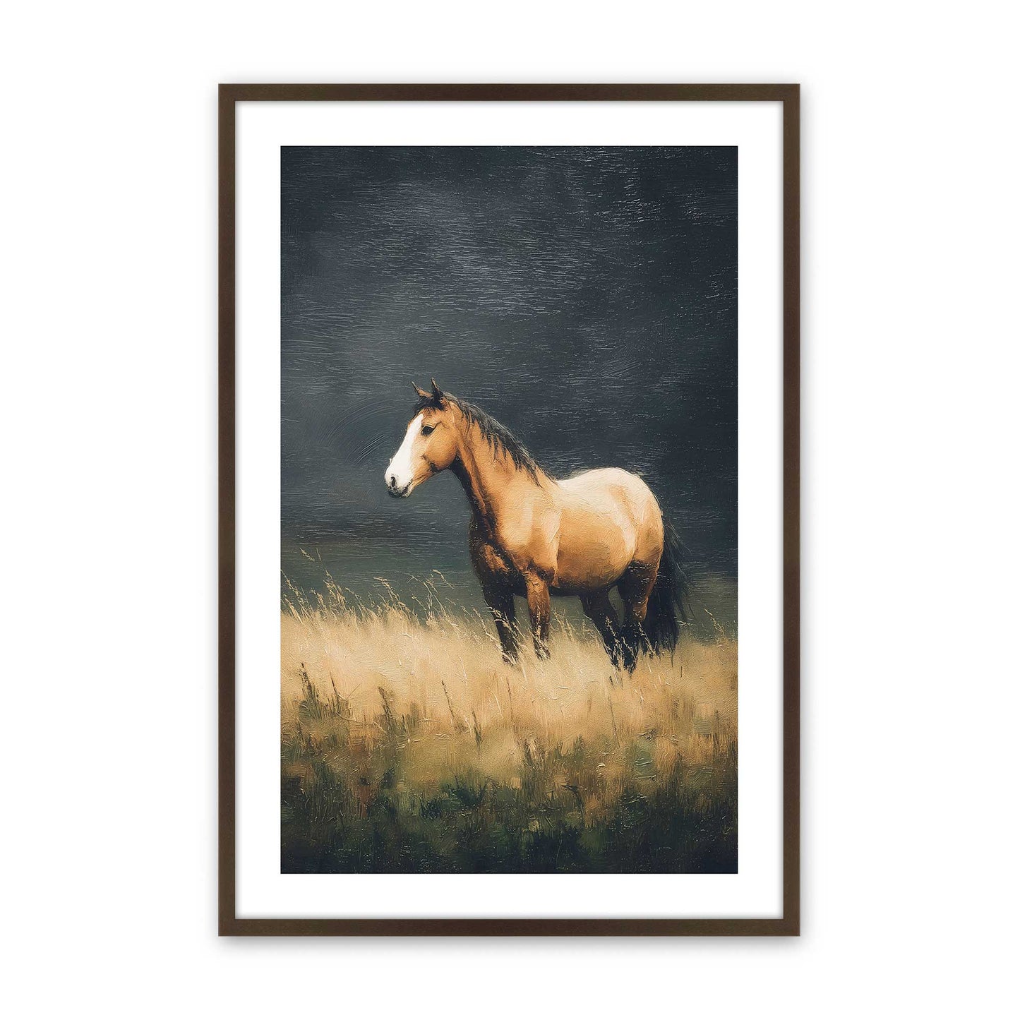 [Color:Belvinder Brown], Picture of art in a Belvinder Brown frame