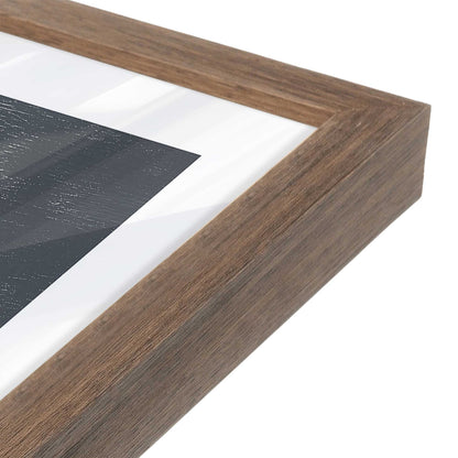 [Color:Walnut], Picture of art in a Walnut frame at an angle