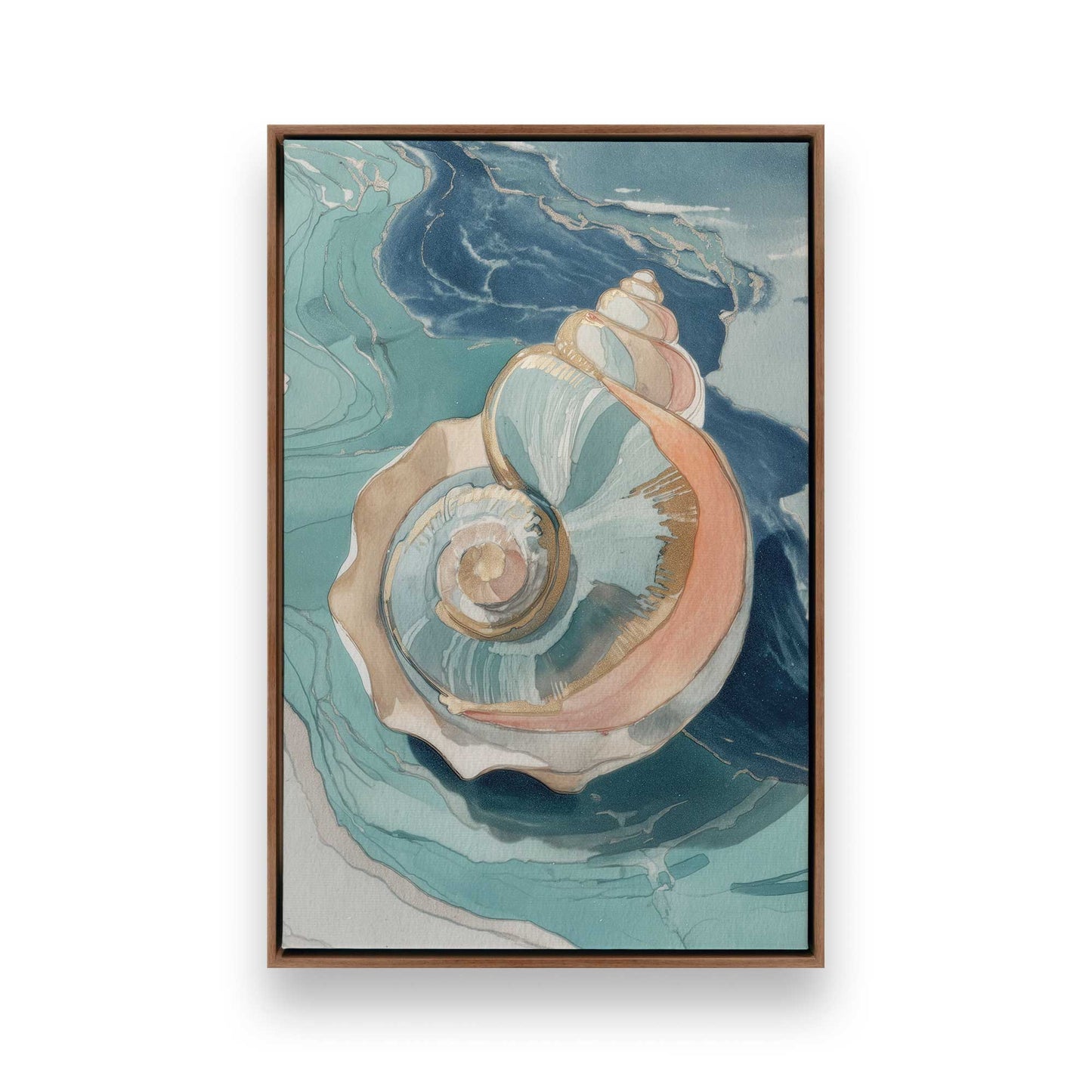 [Color:Walnut], Picture of art in a Walnut frame
