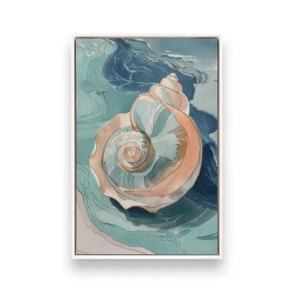 [Color:Opaque White], Picture of art in a White frame