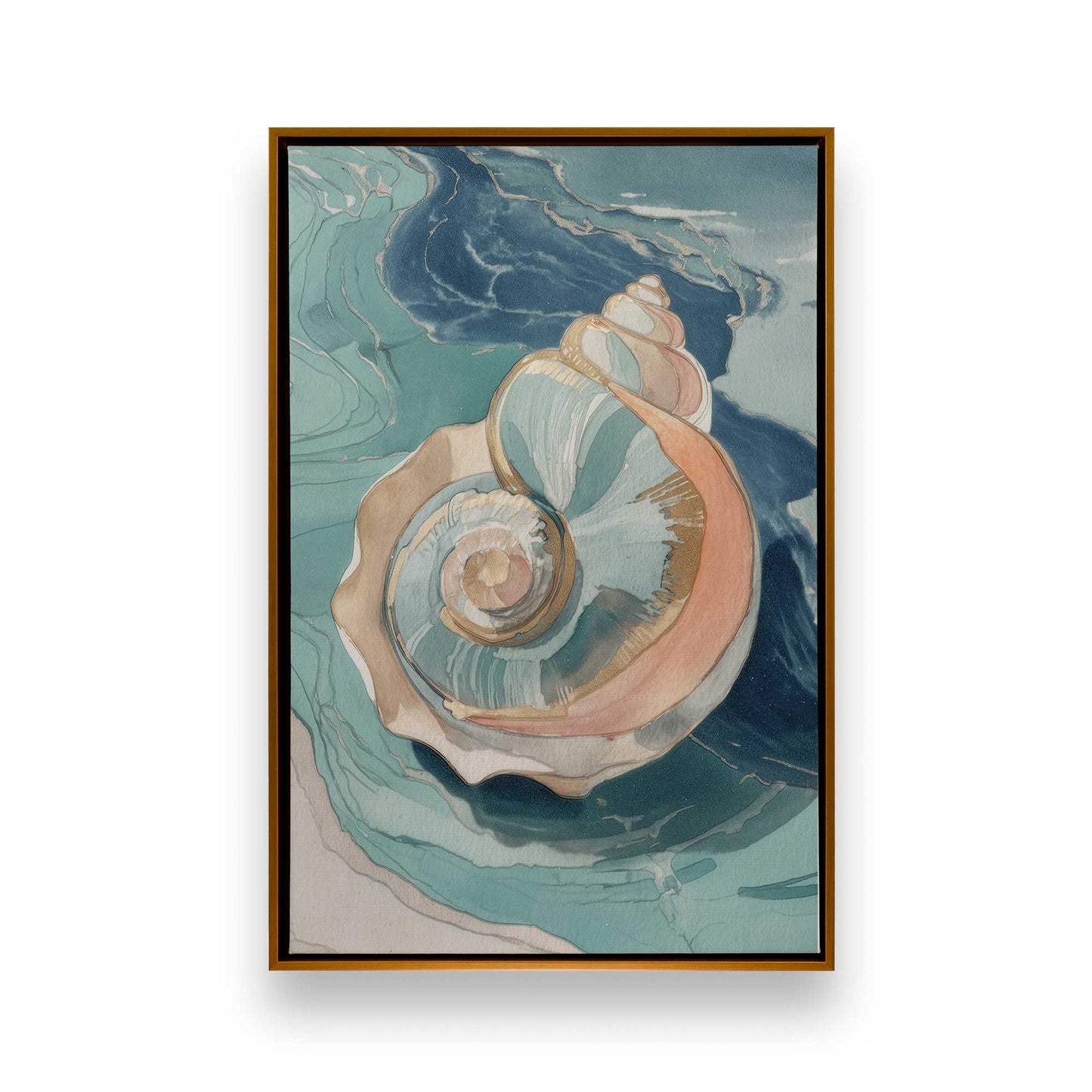 [Color:Polished Gold], Picture of art in a Polished Gold frame