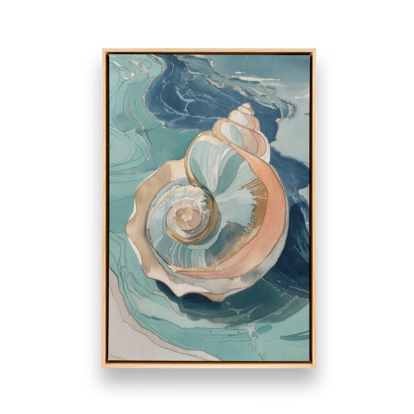 [Color:American Maple], Picture of art in a American Maple frame