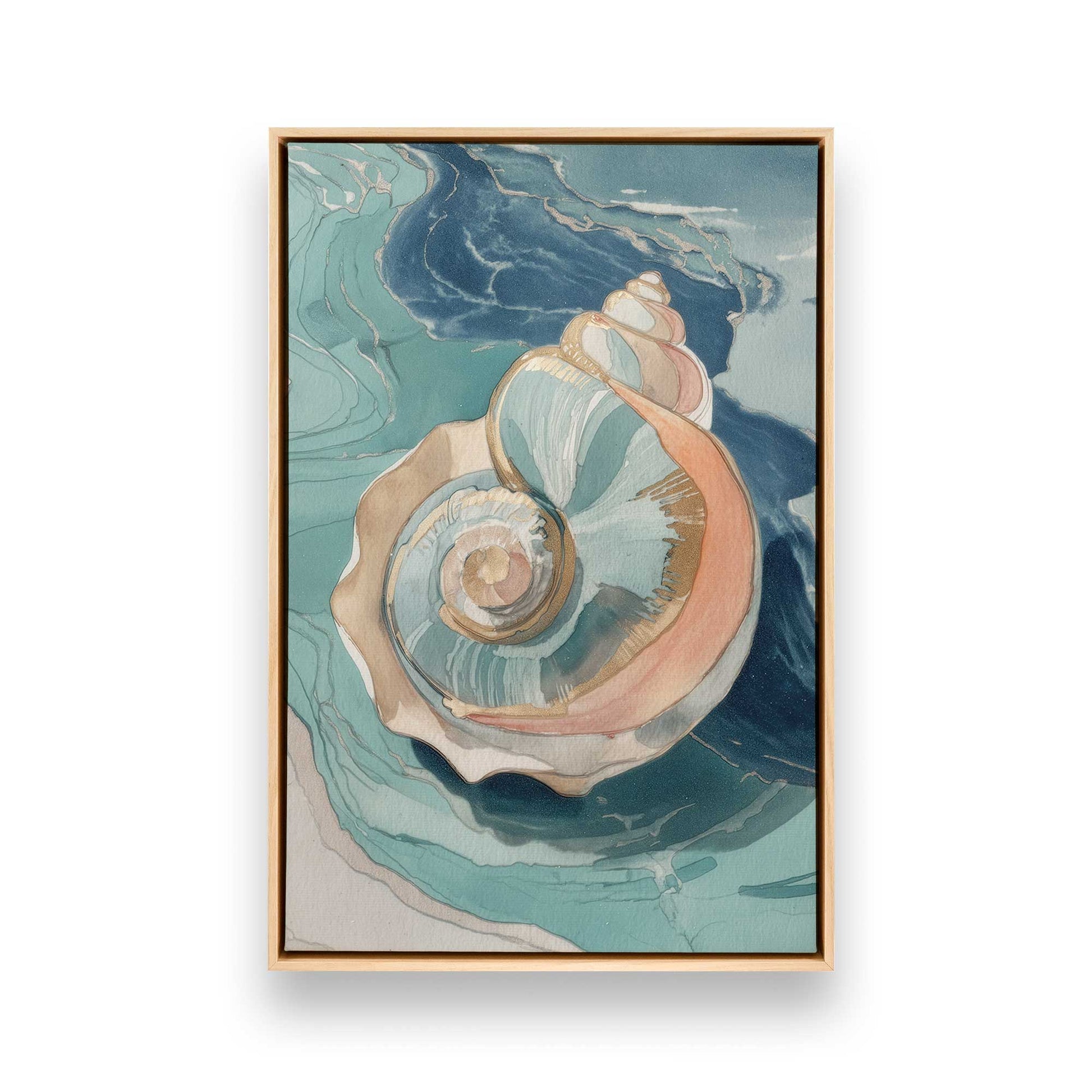 [Color:American Maple], Picture of art in a American Maple frame