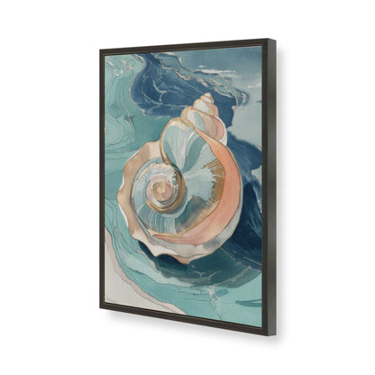 [Color:Satin Black], Picture of art in a Satin Black frame of the corner