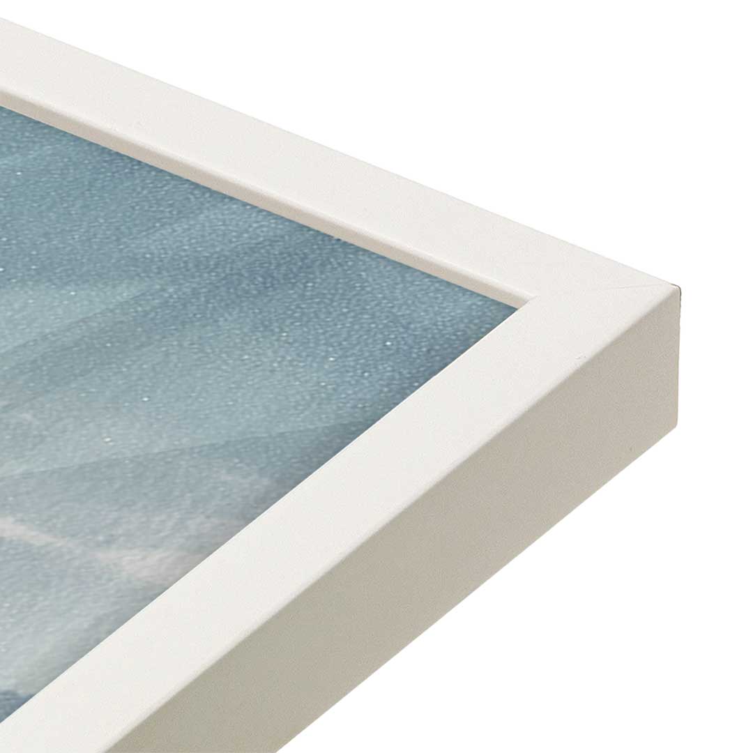 [Color:Opaque White], Picture of art in a Opaque White frame at an angle