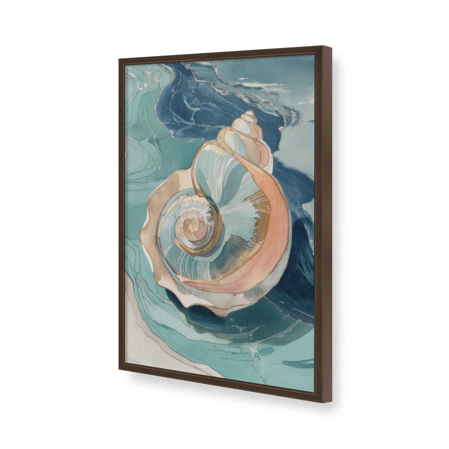 [Color:Belvinder Brown], Picture of art in a Belvinder Brown frame of the corner