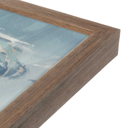[Color:Walnut], Picture of art in a Walnut frame at an angle