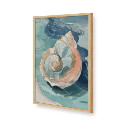 [Color:American Maple], Picture of art in a American Maple frame of the corner