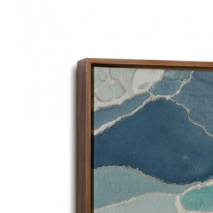 [Color:Walnut], Picture of art in a Walnut frame at an angle