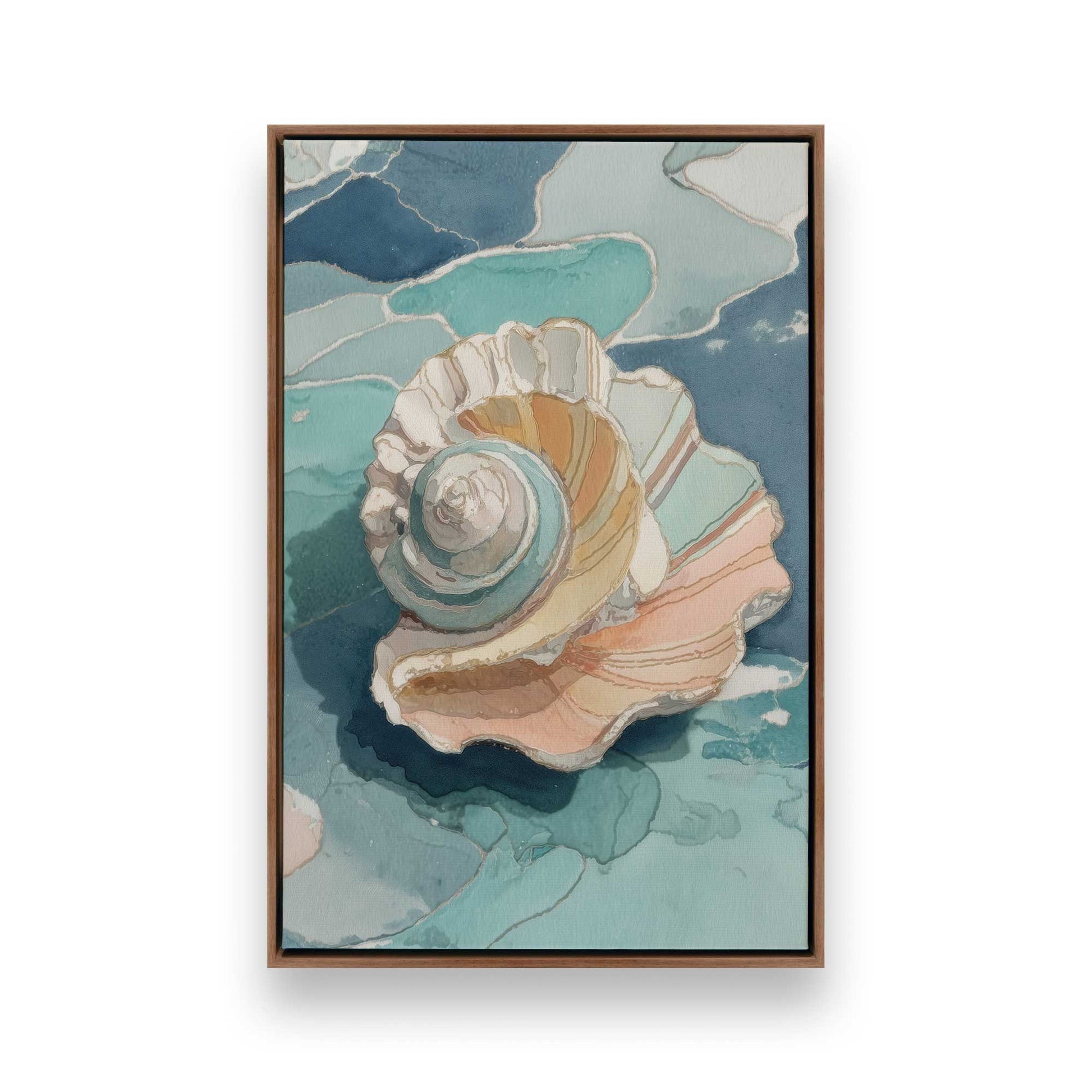 [Color:Walnut], Picture of art in a Walnut frame