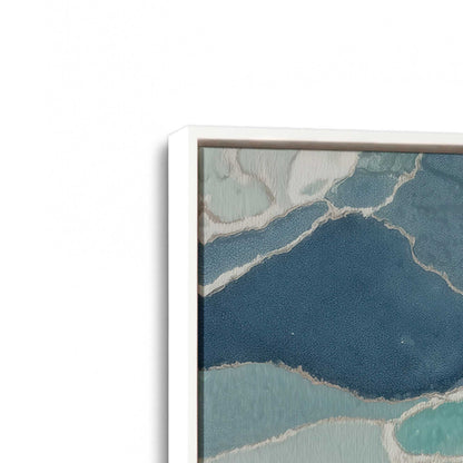 [Color:Opaque White], Picture of art in a White frame at an angle
