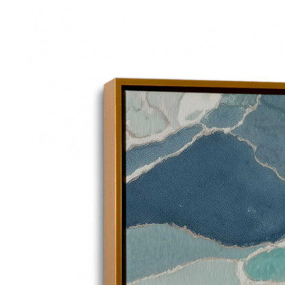 [Color:Polished Gold], Picture of art in a Polished Gold frame at an angle