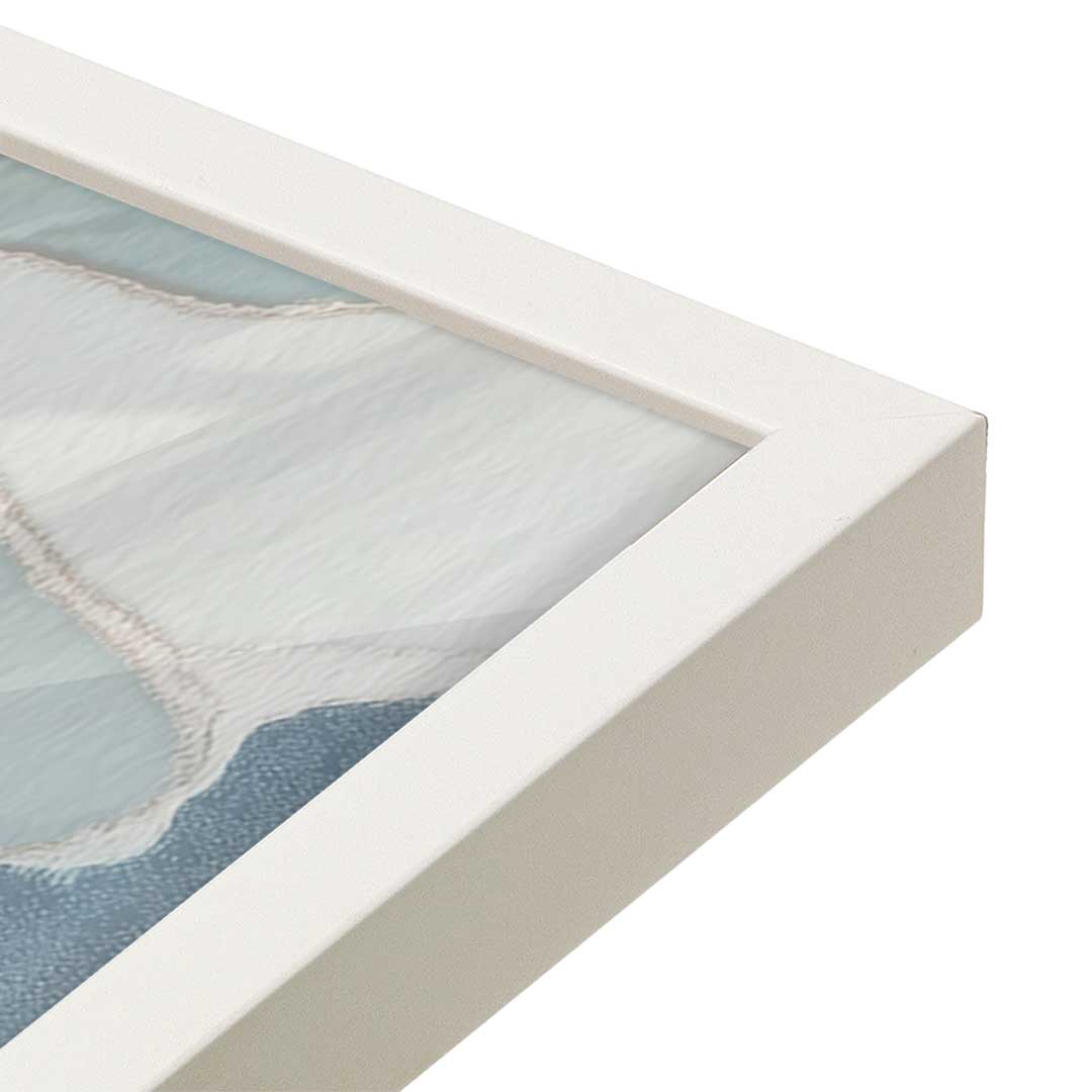 [Color:Opaque White], Picture of art in a Opaque White frame at an angle