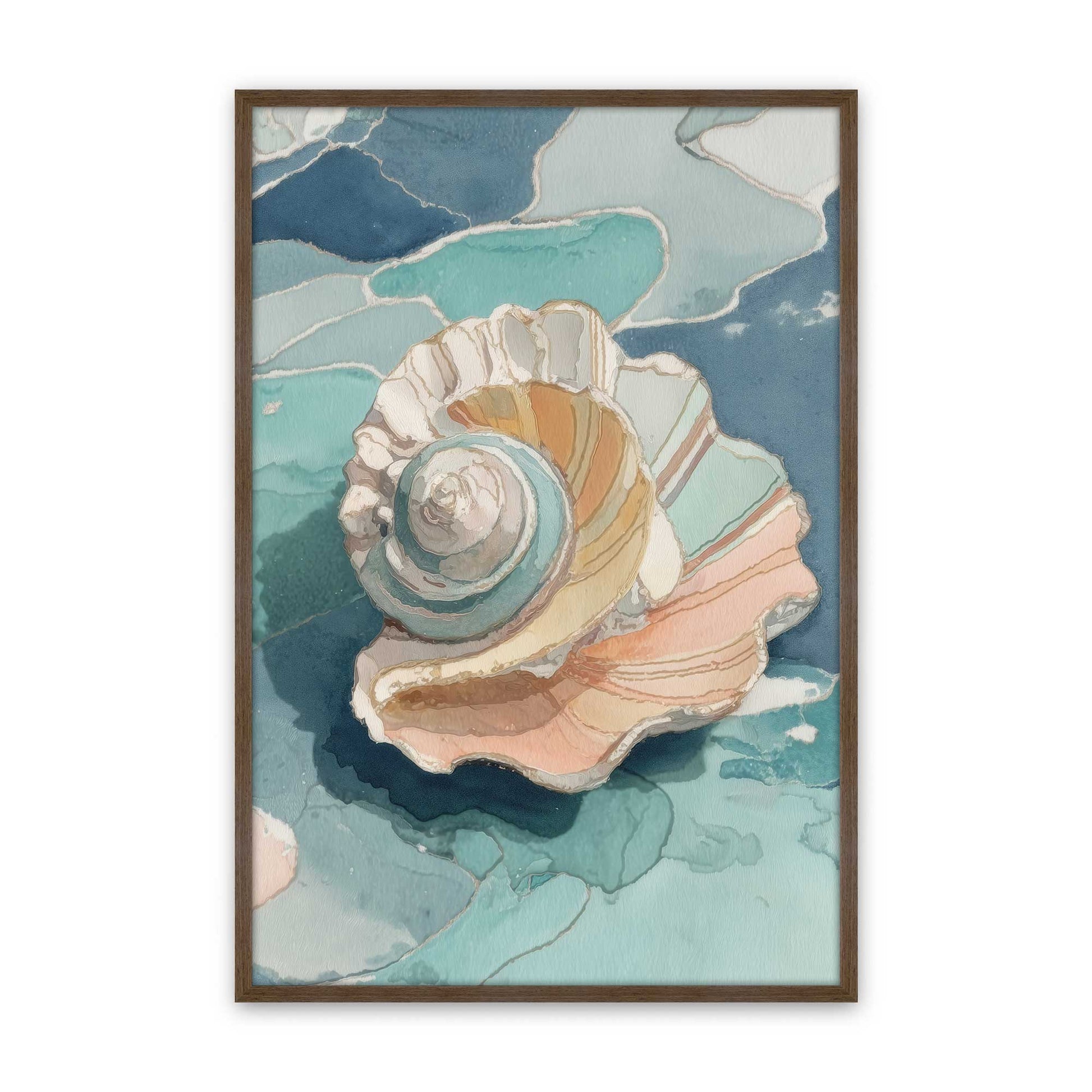 [Color:Walnut], Picture of art in a Walnut frame