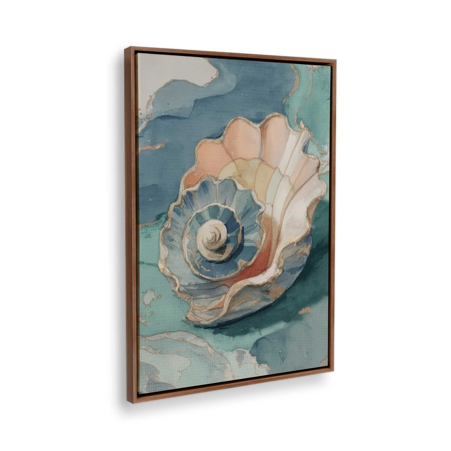 [Color:Walnut], Picture of the corner of the art