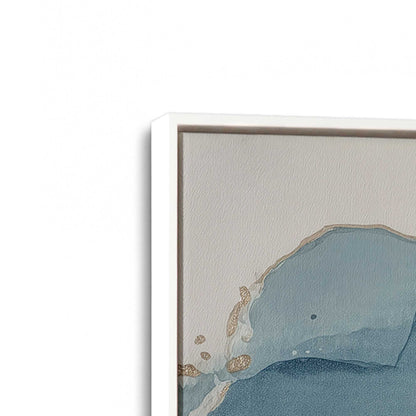 [Color:Opaque White], Picture of art in a White frame at an angle